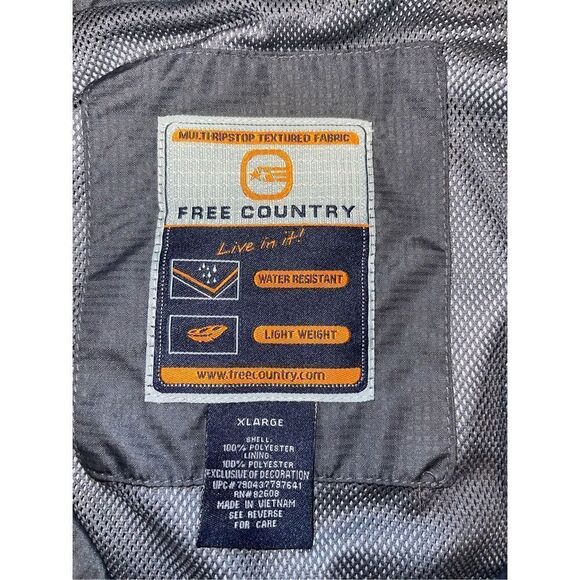 Free Country FCXtreme Jacket Black Multi-Ripstop Zipper Pockets Mens Sz XL ~ - Picture 5 of 8